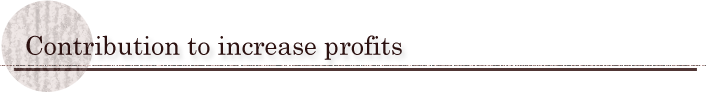 Contribution to increase profits