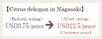 Citrus dekopon in Nagasaki