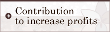 Contribution to increase profits
